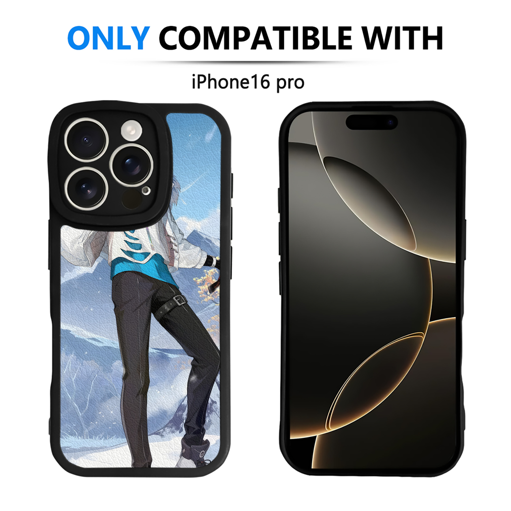 げんし神 genshin 【iPhone 16シリーズ対応】シリコンスマホケース（レザー調） 材質：シリコン